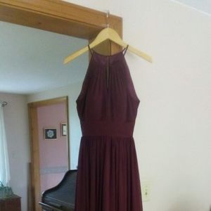 Azazie Cabernet bridesmaid dress, size A4